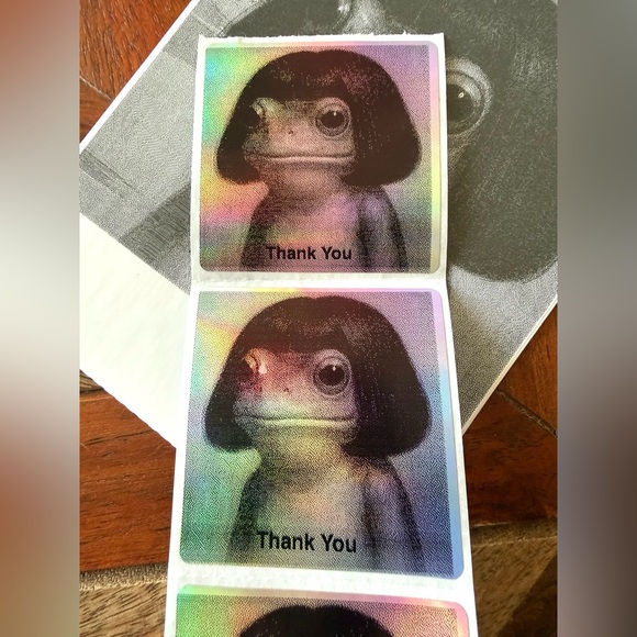 Frog Thank You Sticker Set - Picture 2 of 2